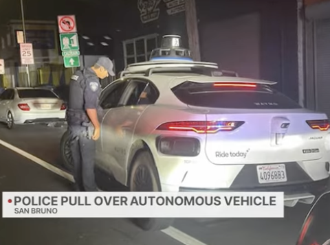 Driverless Waymo pulled over during DUI stop